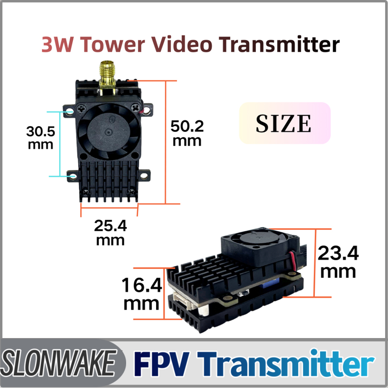 Fpv Drone Receiver - SLONWAKE 5,8G 3000 МВт Модуль передачи
