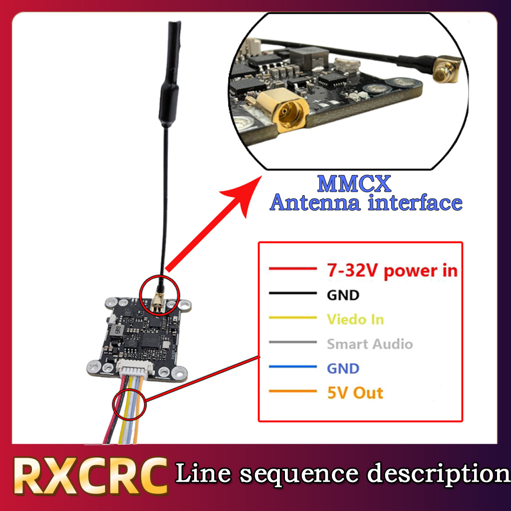 RXCRC 5,8G модуль 48 каналов 1 – обзор и цена Fpv Drone Receiver
